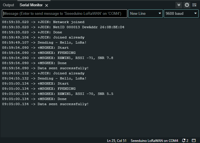 Arduino serial monitor